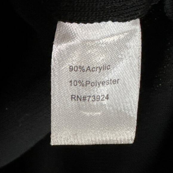 Ming Wang Tunic Top Crew Neck Crop Sleeve Solid Black Size Small - Picture 8 of 10